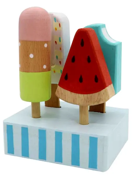Wooden Ice Cream Popsicles