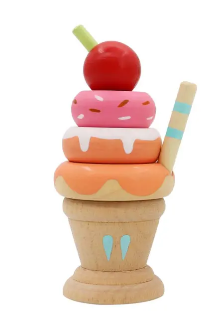 Wooden Stacking Ice Cream Sundae