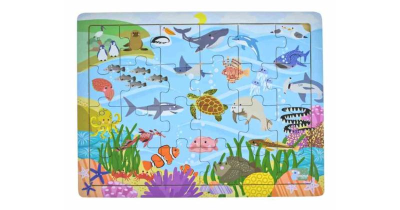 aussie sea animals 24 piece jigsaw puzzle pm247