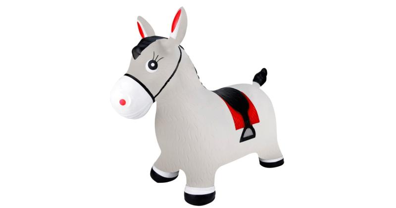 bouncy ride on granite horse