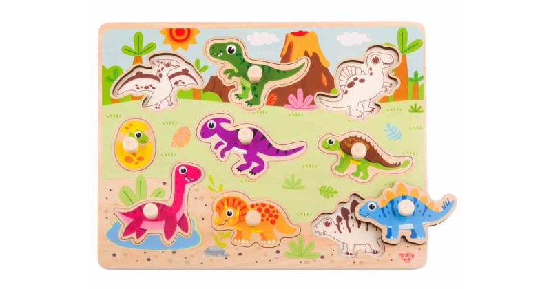 dinosaur peg puzzle