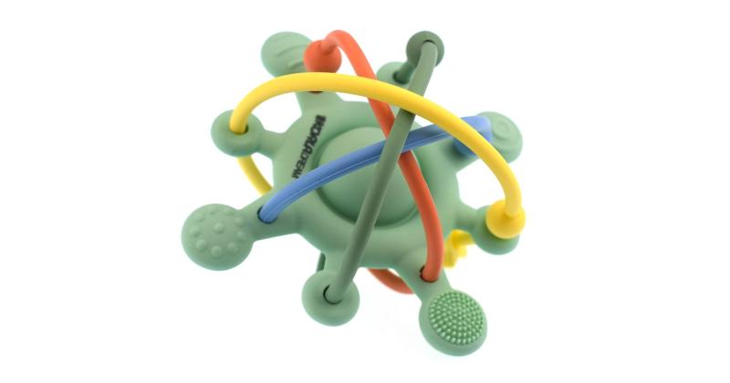 green sensory space rattle teether koala dream ca3019c