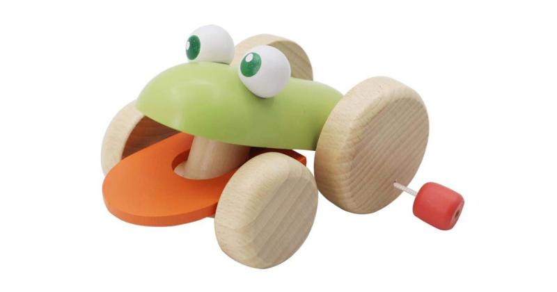 push along croaking frog ng23852b
