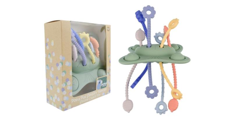 silicone pop pull sensory teether ca3042